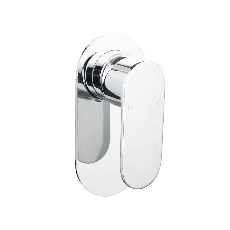 Oval Slim Round Shower Wall Mixer