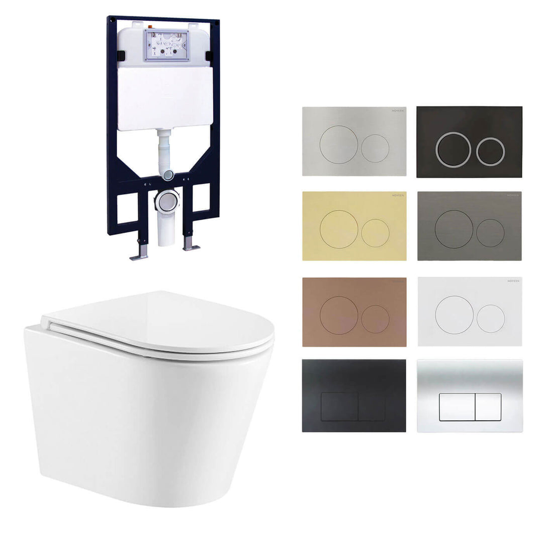 Parma Wall Hung Tornado Toilet R&T Cistern Package