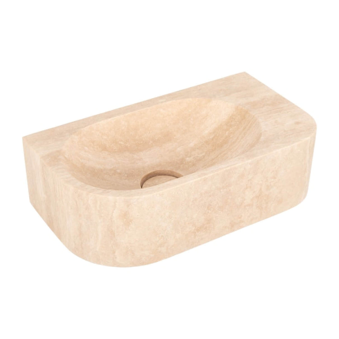 Pedra Wall Hung Stone Basin 420mm