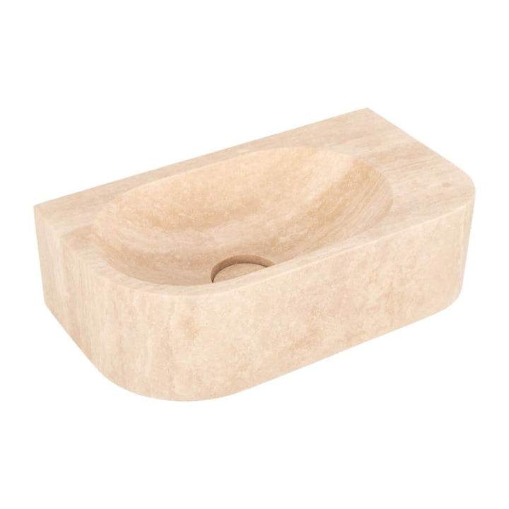 Pedra Wall Hung Stone Basin 420mm