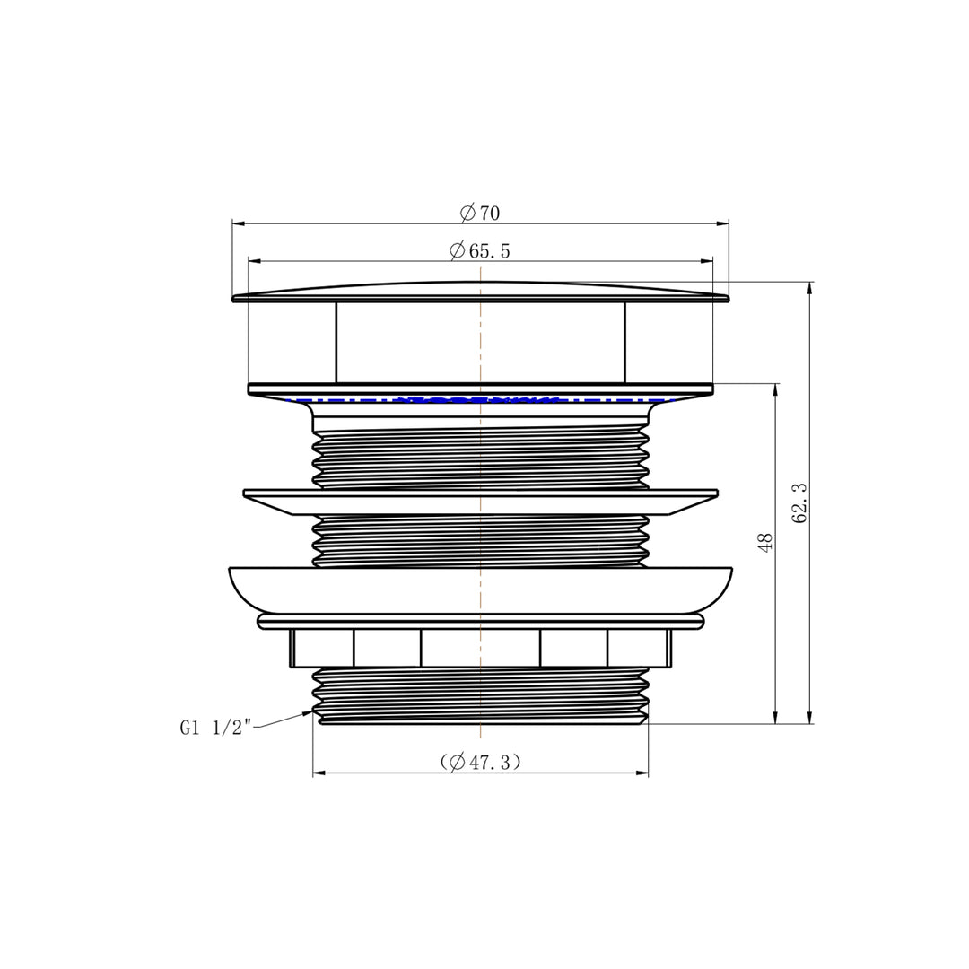 Pop-Up Waste 40mm For Bath