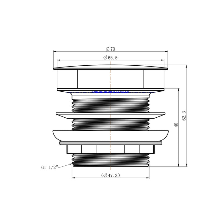 Pop-Up Waste 40mm For Bath