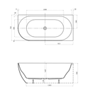 Positano Corner Bathtub 1400-1600mm