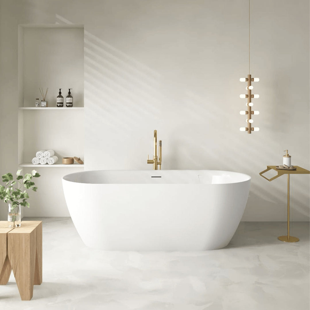 Positano Curved Freestanding Oval Bathtub