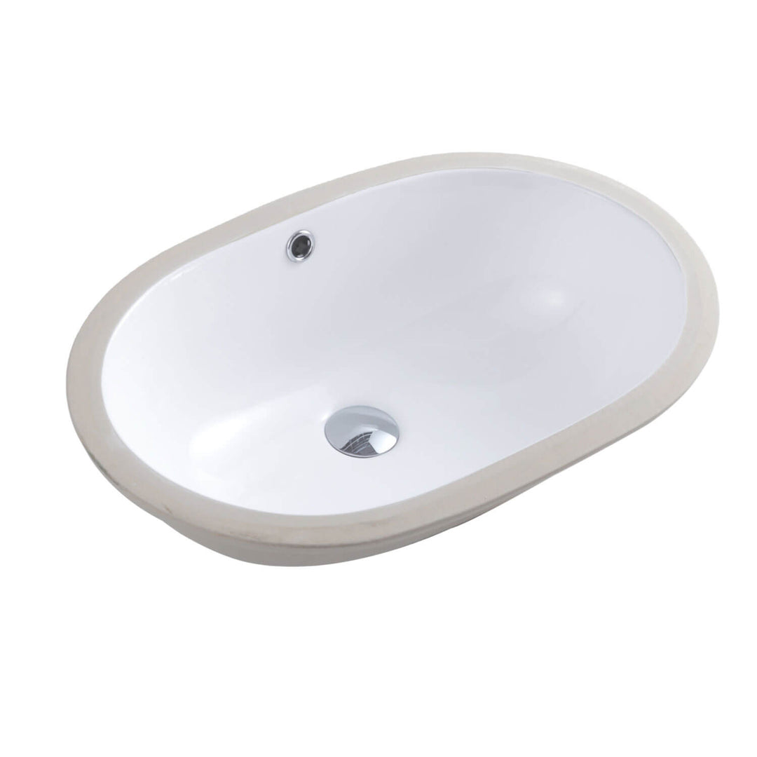 Positano Oval Undermount Ceramic Basin 580x385mm