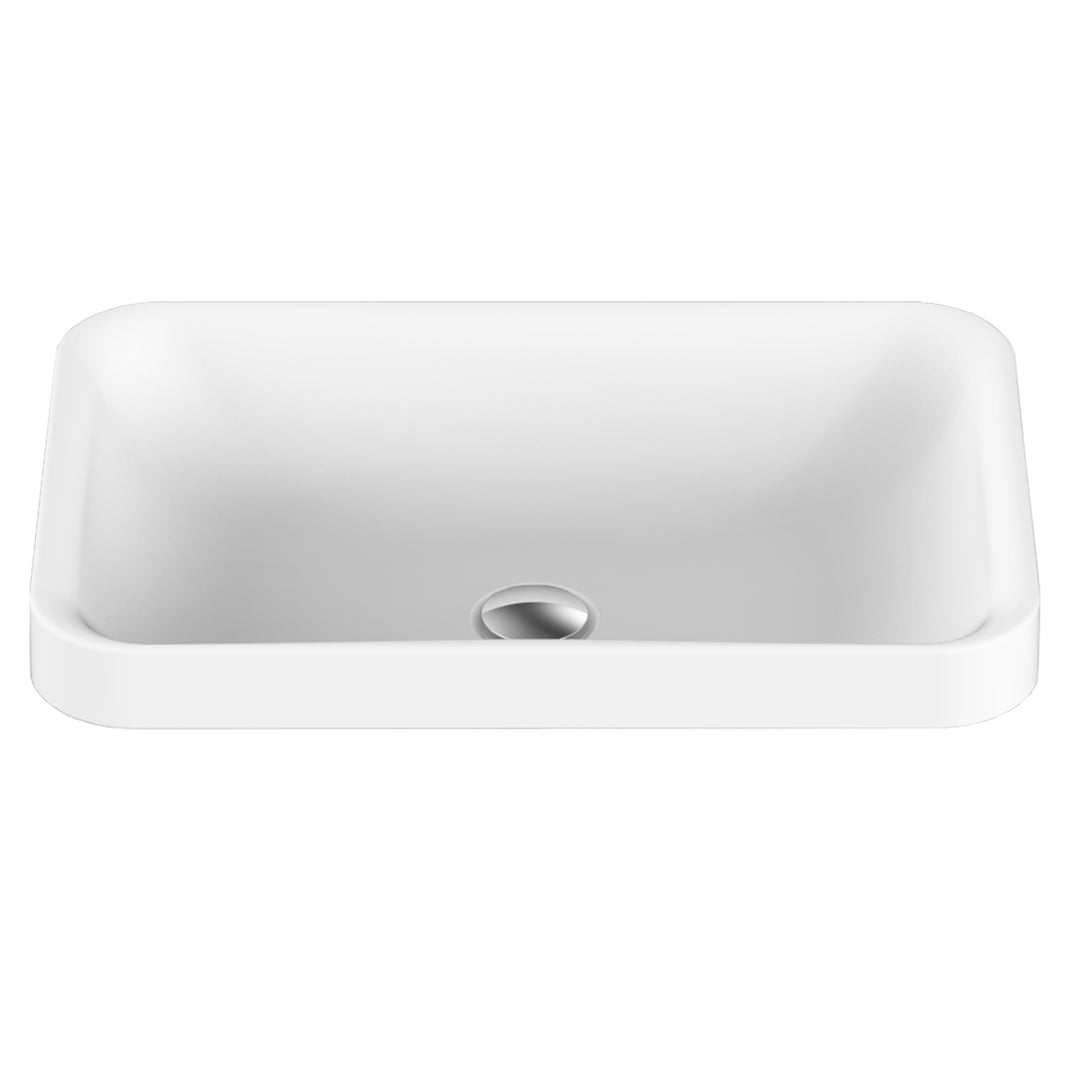 Pride Rectangular Inset Solid Surface Basin 545x365mm