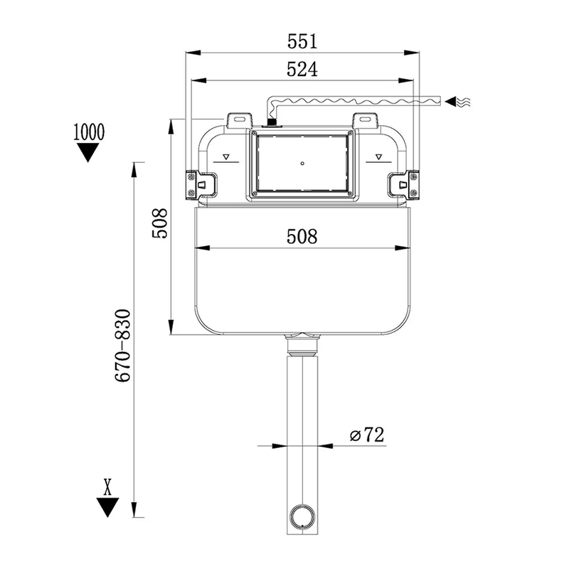 Turin In Wall Rimless Toilet Geberit Sigma 20 Package