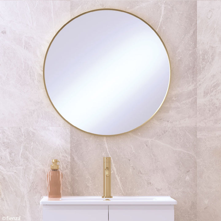 Reba Round Framed Glass Mirror