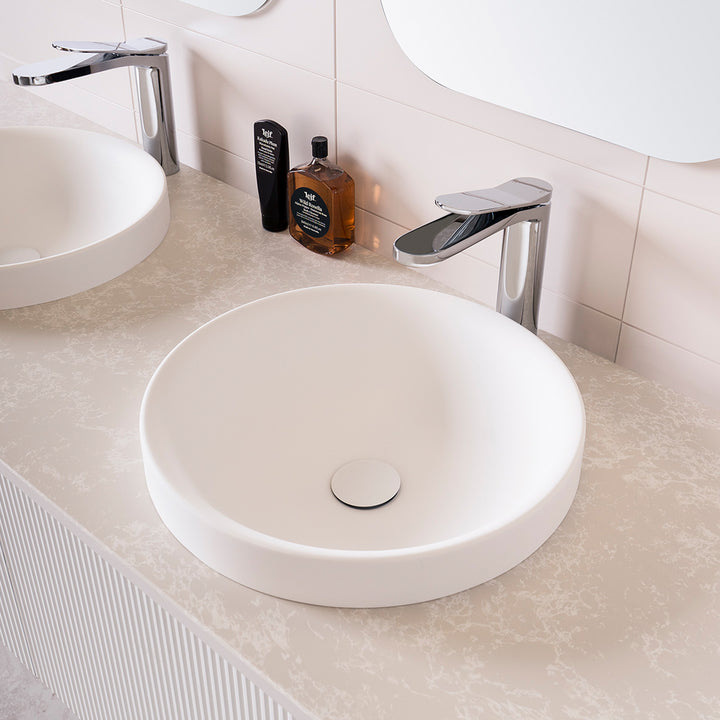 Respect Inset Round Solid Surface Basin 400mm