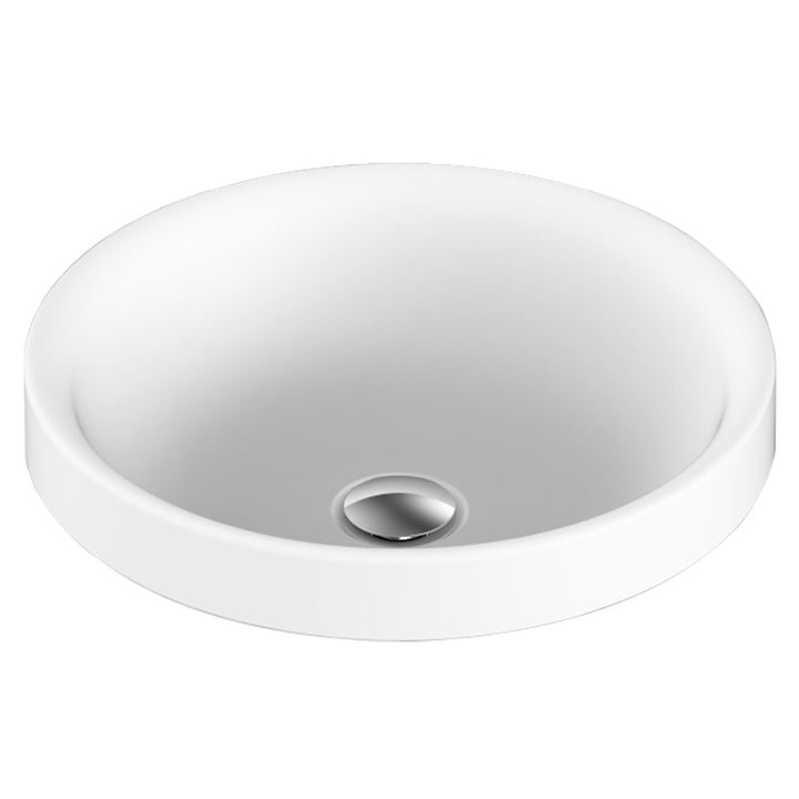 Respect Inset Round Solid Surface Basin 400mm