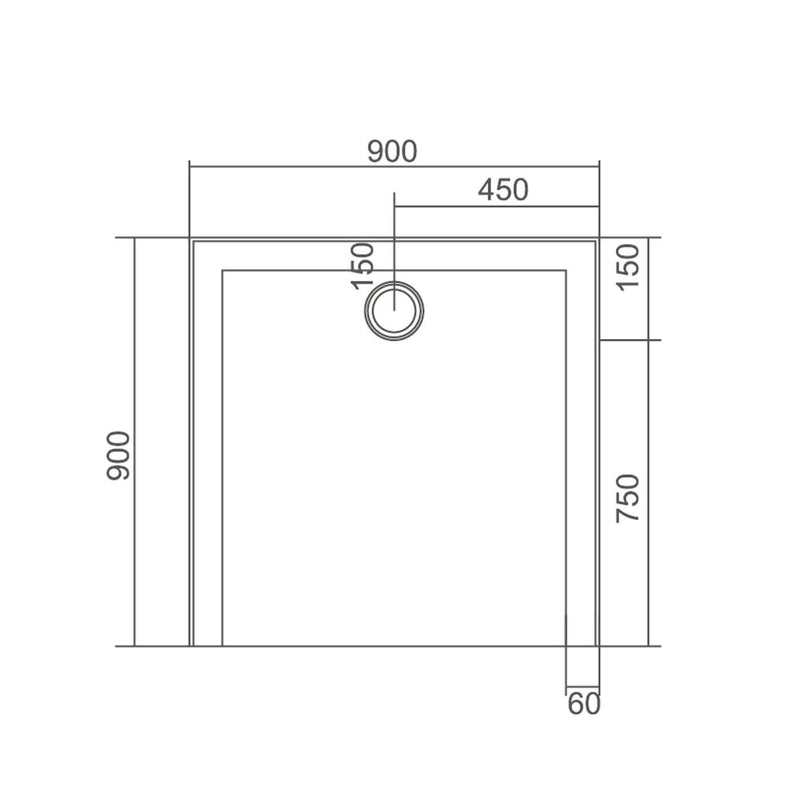 SMC Low Profile Self Supporting Shower Base – Sunlight Bathrooms
