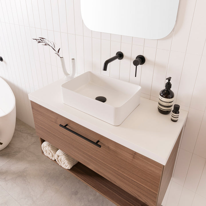 Selma Rectangular Ceramic Basin 400x280mm