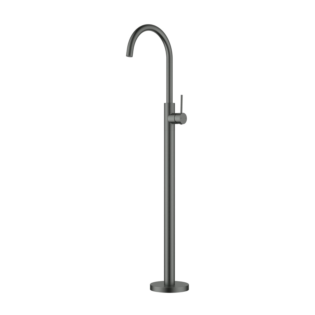 Slimline Stainless Steel Freestanding Bath Mixer