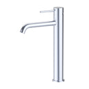 Slimline Curved Stainless Steel Tall Basin Mixer