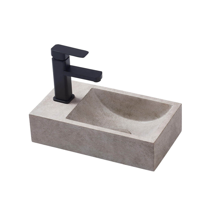 Spoleto Concrete Basin with Taphole 400x220mm