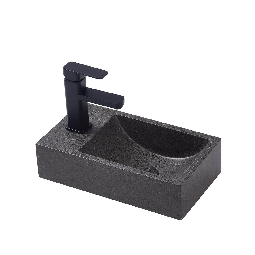 Spoleto Concrete Basin with Taphole 400x220mm