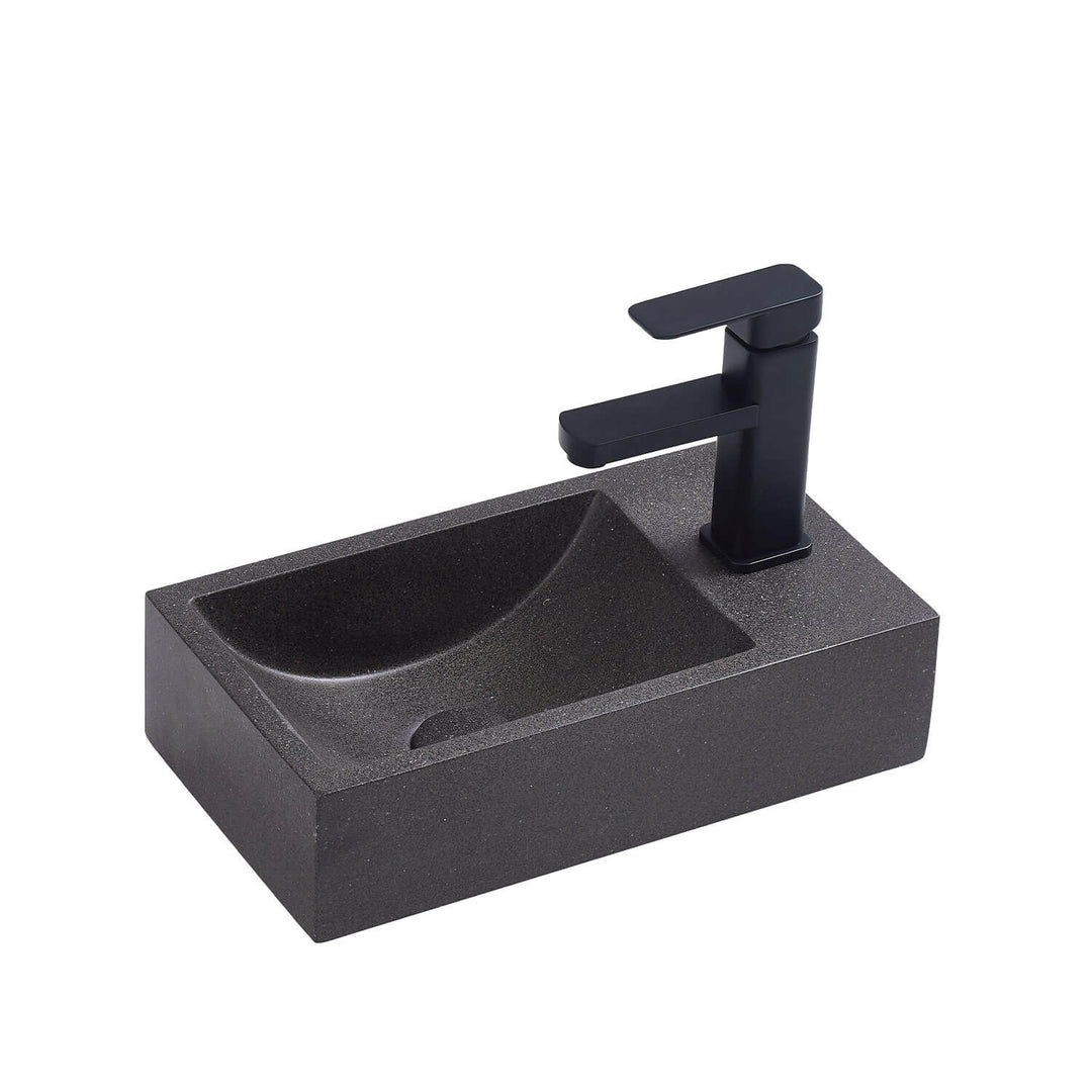 Spoleto Concrete Basin with Taphole 400x220mm