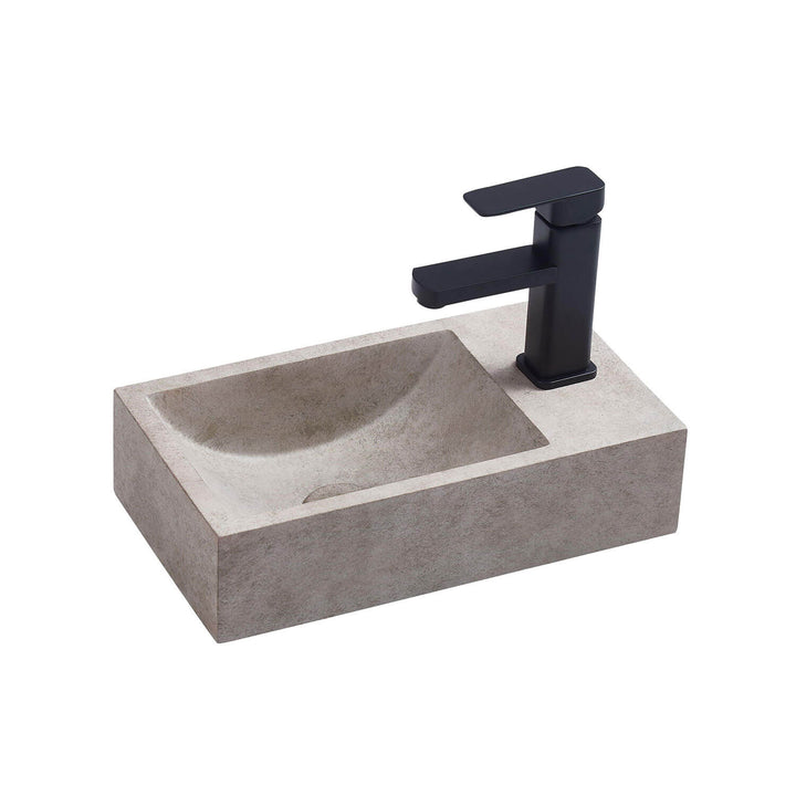 Spoleto Concrete Basin with Taphole 400x220mm