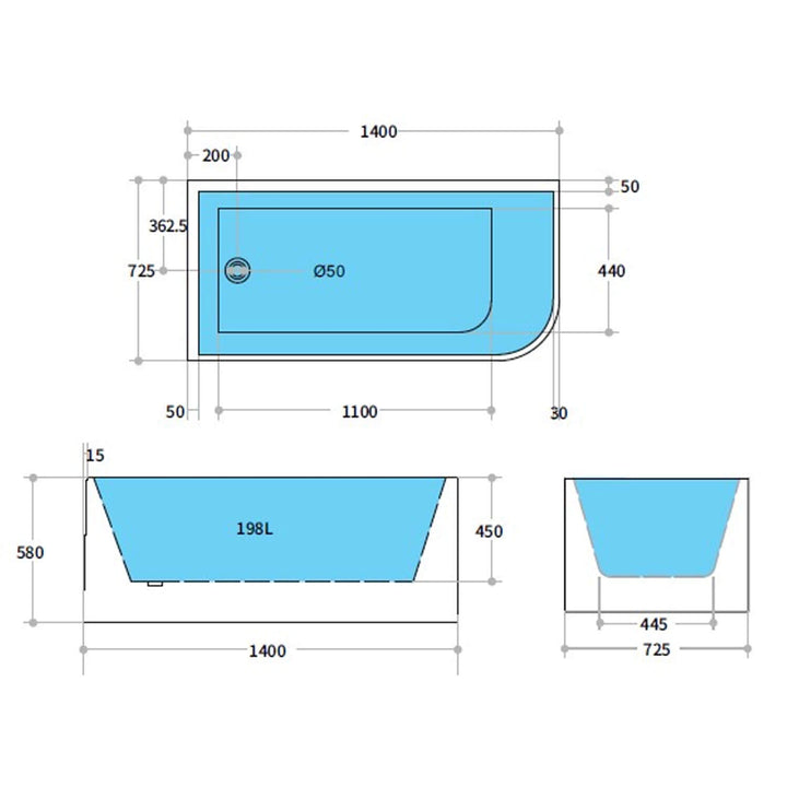 Stanford Corner Bathtub
