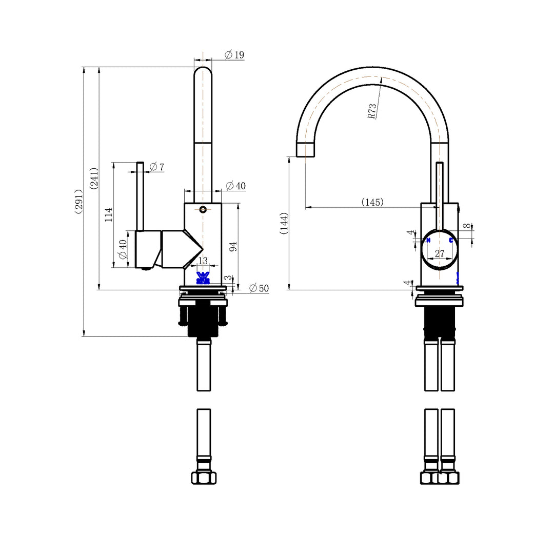 Star Gooseneck Mini Sink Mixer