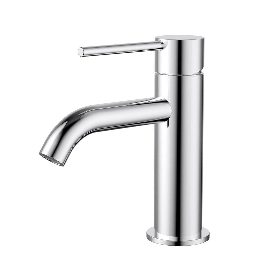 Star Mini Short Basin Mixer Curved Spout