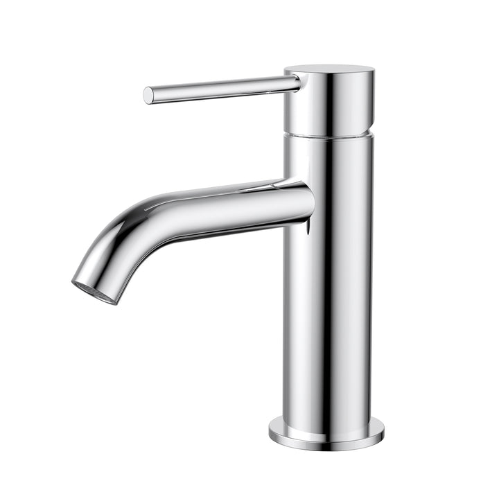 Star Mini Short Basin Mixer Curved Spout