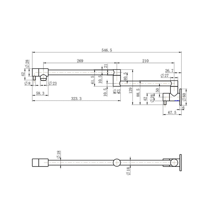 Star Mini Kitchen Pot Filler