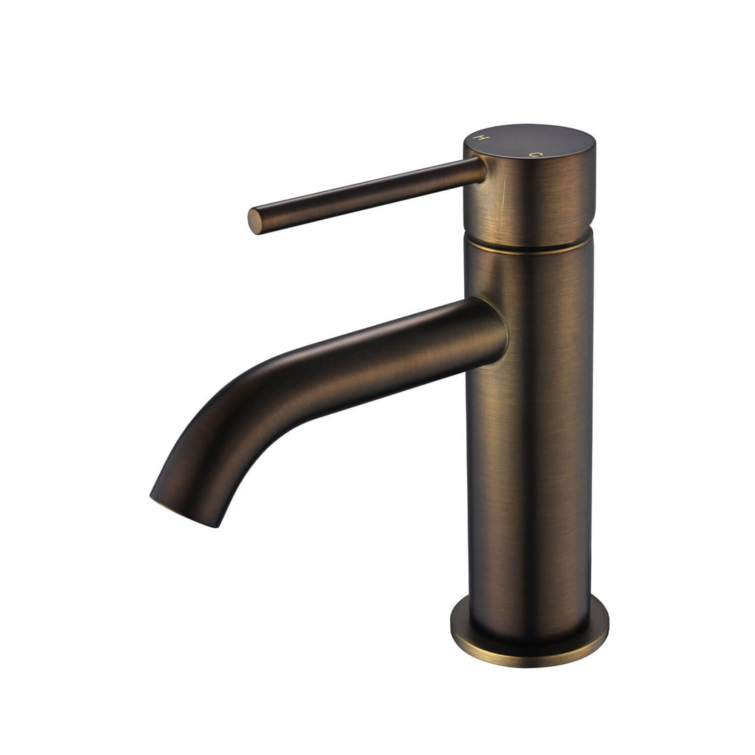 Star Mini Short Basin Mixer Curved Spout