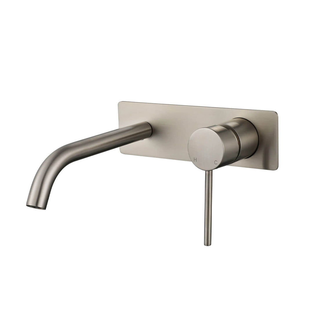 Star Pin Lever Single Backplate Wall Mixer Set