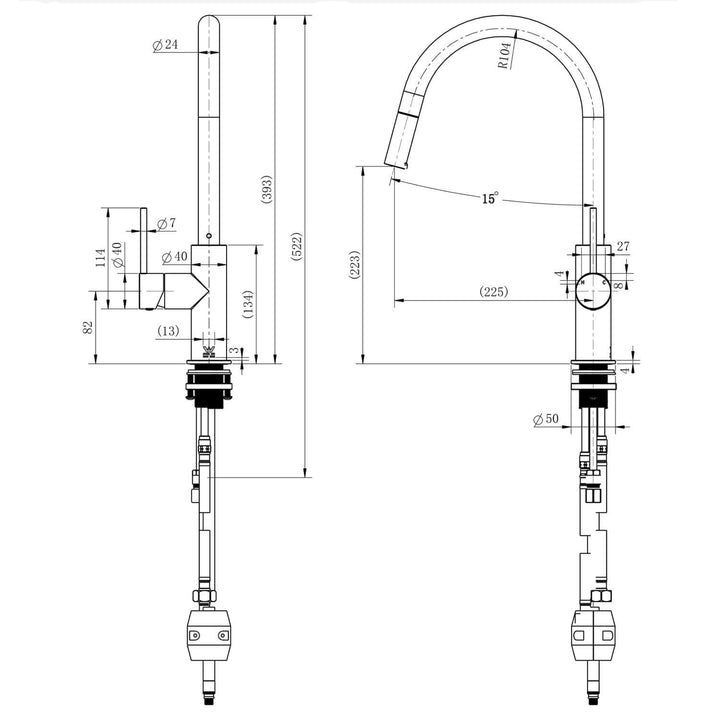 Star Pull-Out Sink Mixer