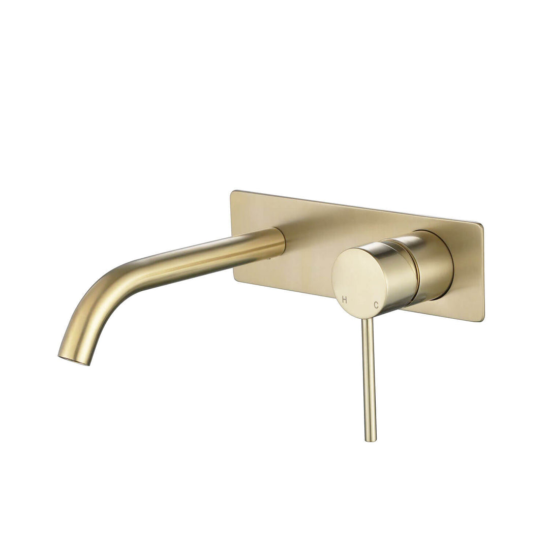Star Pin Lever Single Backplate Wall Mixer Set