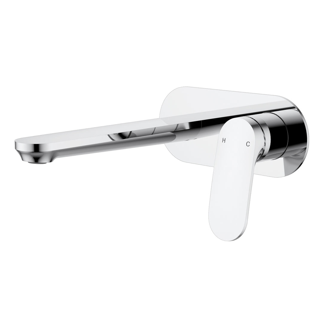 Sulu Brass Wall Mixer Set Single Backplate