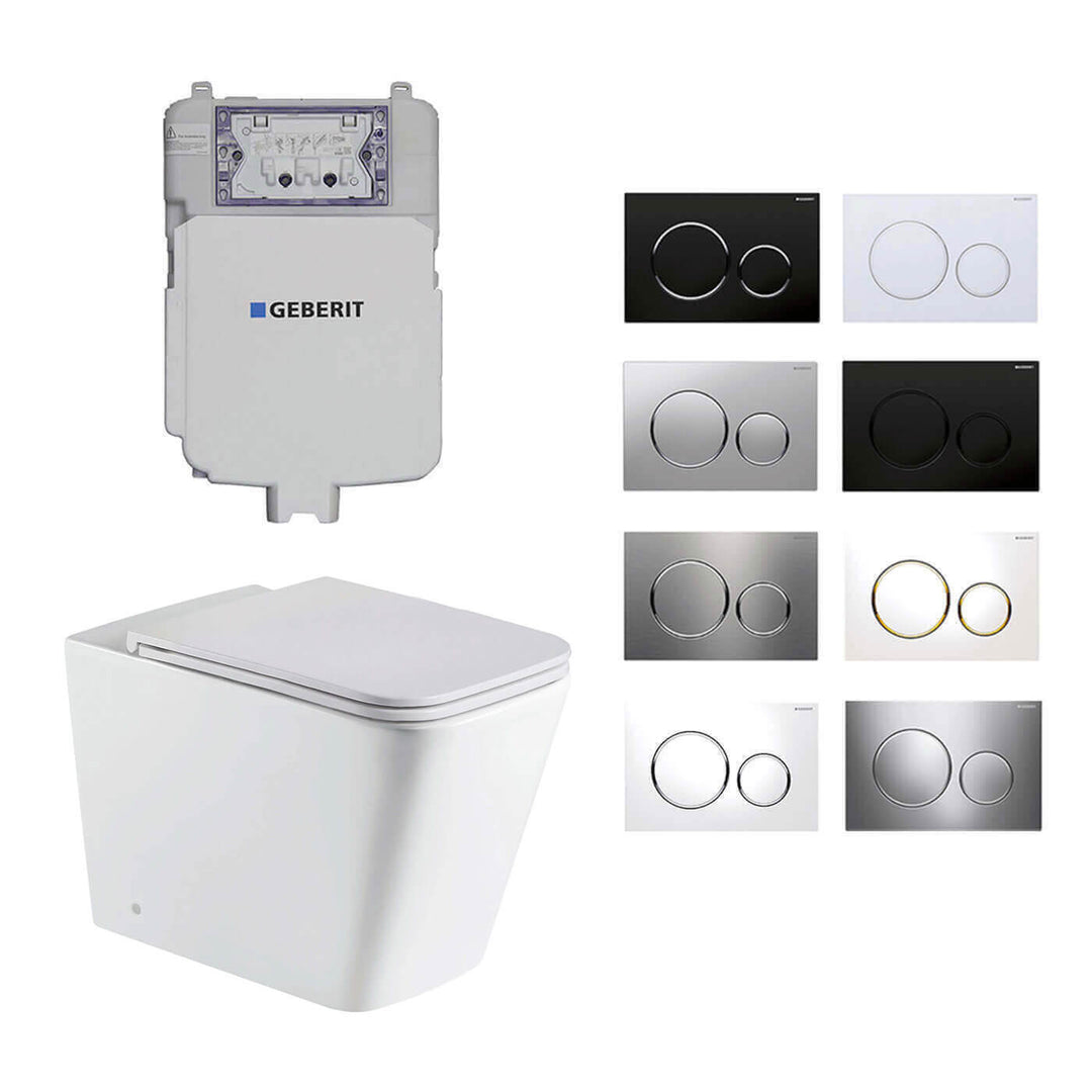 Turin In Wall Rimless Toilet Geberit Sigma 20 Package