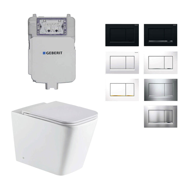 Turin In Wall Rimless Toilet Geberit Sigma 30 Package
