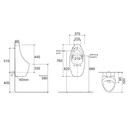 Unicorn Wall Hung Motion Sensor Urinal