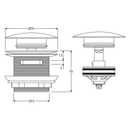 Universal Bathtub Pull-Out Pop Up Waste