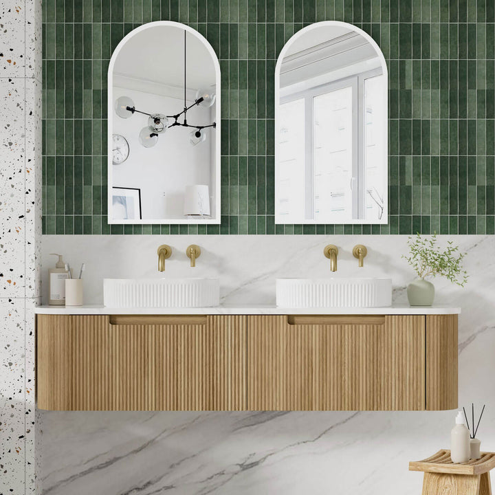 Varcelli Mono Curved Wall Hung Vanity (750-1800mm)