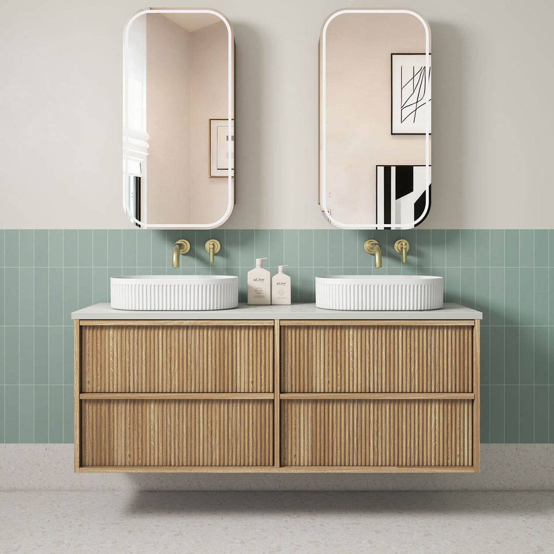 Venetta Fluted Wall Hung Vanity