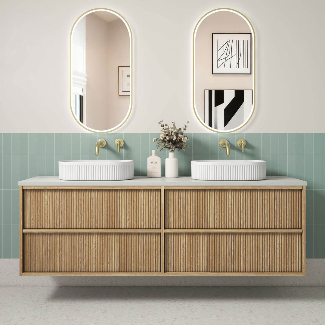 Venetta Fluted Wall Hung Vanity