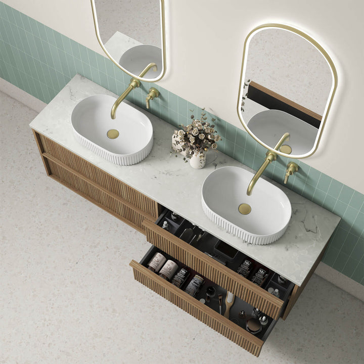 Venetta Fluted Wall Hung Vanity