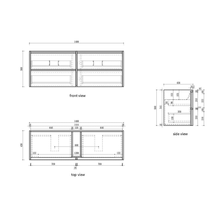 Venetta Framed Wall Hung Vanity