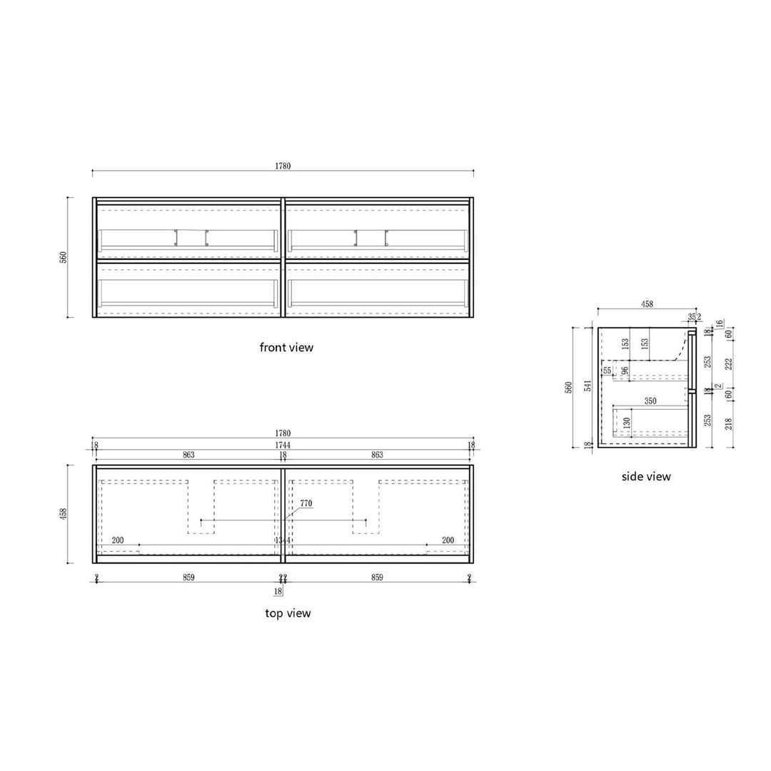 Venetta Framed Wall Hung Vanity