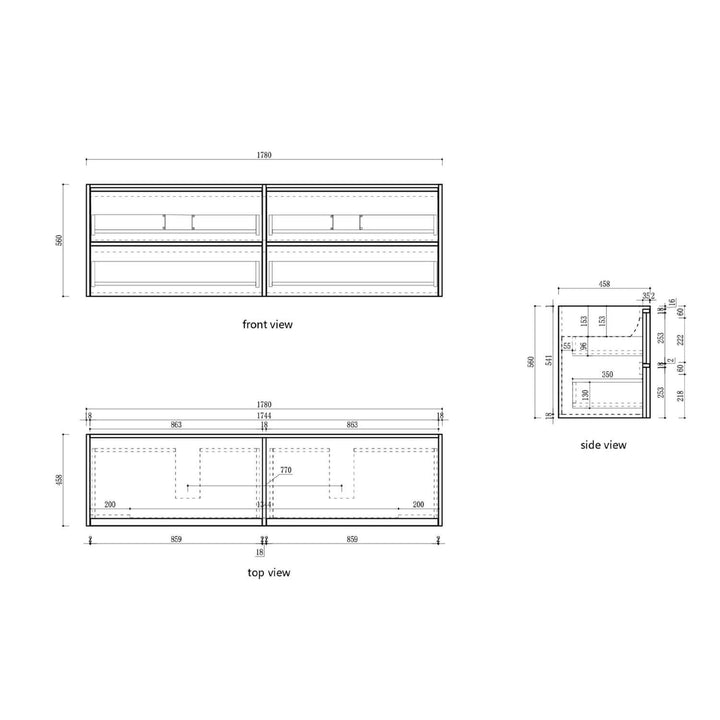 Venetta Framed Wall Hung Vanity