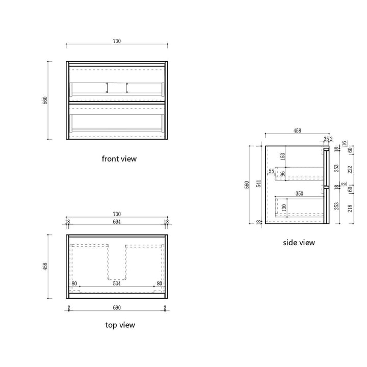 Venetta Framed Wall Hung Vanity