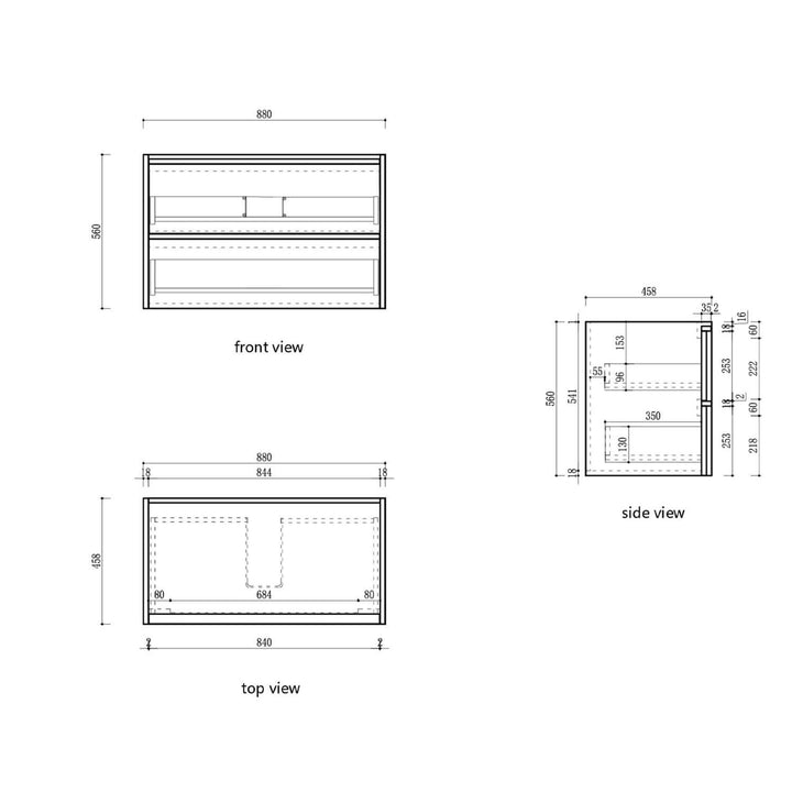 Venetta Framed Wall Hung Vanity