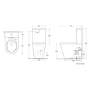 Venezia Compact Back to Wall Rimless Toilet Suite