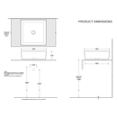 Venezia Square Above Counter Basin 380mm