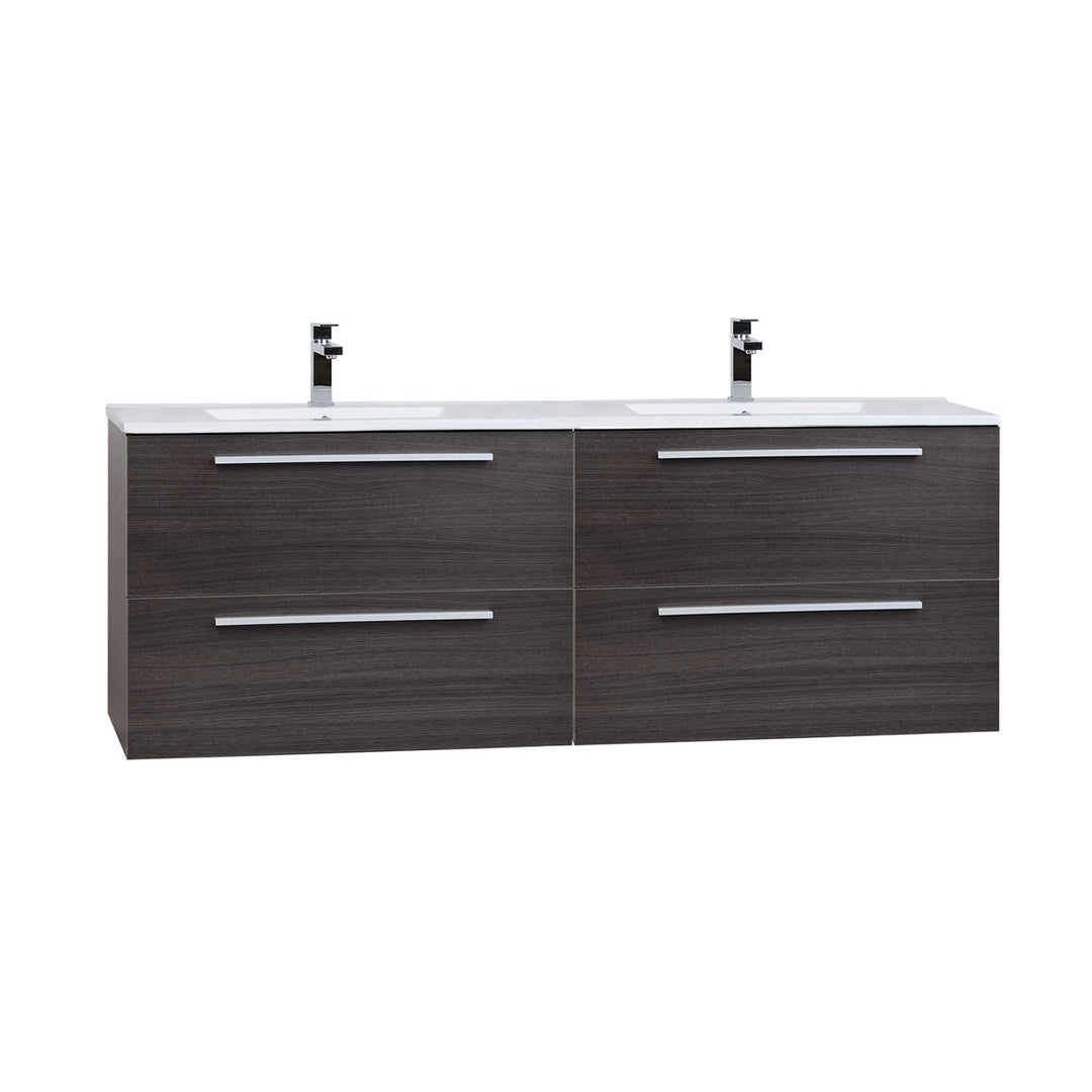 Vogue Walnut Wall Hung Vanity