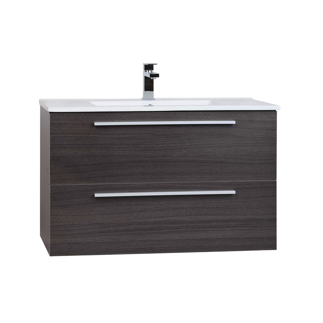 Vogue Walnut Wall Hung Vanity