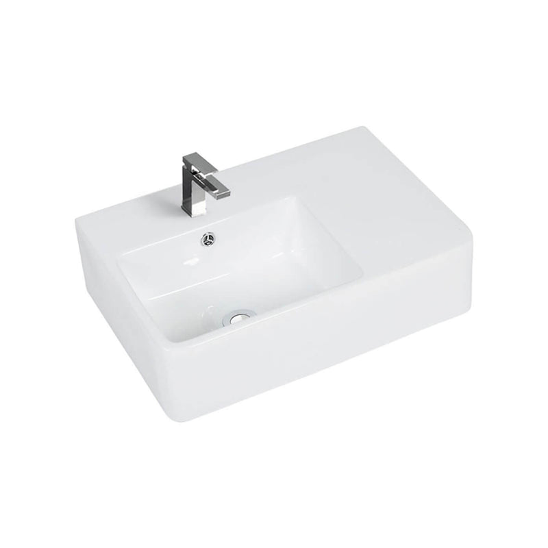 Wall Hung Ceramic Basin with Taphole 600x400mm